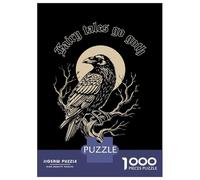 Puzzles pour Adolescents 1000 Pièces Gothic Raven Fairy Tales Illustration Puzzle Jeu Manuel pour S'amuser en Famille Cadeaux Uniques pour Anniversaire Et Noël 52x38cm/1000pcs