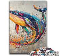 Puzzles pour Adolescents 1000 pièces Graffiti Baleine pour et à partir de 14 Ans Jouets de Jeu Car C'est idéal comme Cadeau pour Toute la Famille 50x75cm