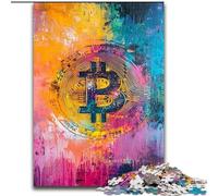 Puzzles pour Adolescents, 1000 pièces, Graffiti, Bitcoin, activité familiale, décoration d'intérieur Unique et Cadeaux pour Les 14 Ans et Plus (Taille 26x38cm)
