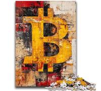 Puzzles pour Adolescents 1000 pièces Graffiti Bitcoin Anti-Stress Défi Difficile À Offrir en Cadeau pour Toute la Famille 26x38cm
