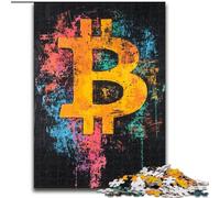 Puzzles pour Adolescents 1000 pièces Graffiti Bitcoin, Jeux éducatifs pour la décoration de la Maison, idéal comme Cadeau pour Toute la Famille (Taille 50x75cm)