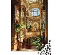 Puzzles pour Adolescents 1000 Pièces Grand Victorian Mansion Interior Puzzle À Faire Soi-même, Jouet Anti-Stress, Interaction Parent-Enfant 52x38cm/1000pcs