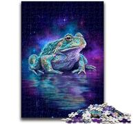 Puzzles pour Adolescents 1000 pièces Grenouille psychédélique Jouets éducatifs Jeux Anti-Stress Convient pour la décoration de Bureau 50x75cm