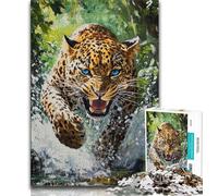 Puzzles pour Adolescents 1000 pièces Guépard Courant, Jeux éducatifs, décoration d'intérieur, Cadeau d'anniversaire, Cadeaux, Art Mural 38x26cm