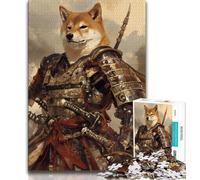 Puzzles pour Adolescents 1000 pièces Guerrier Corgi Japonais, Jouets éducatifs, Jeux Anti-Stress, Collection d'artistes, Beaux-Arts (75x50cm)