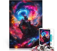 Puzzles pour Adolescents 1000 pièces Guerrier Démon Cosmique Jouets de Jeu pour Cadeau Familial décoration Murale 75x50cm