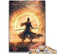 Puzzles pour Adolescents 1000 pièces Guerrier Ninja Japonais Jeu Stimulant et Jeu Familial Idéal comme Cadeau pour Toute la Famille 50x75cm