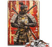 Puzzles pour Adolescents 1000 pièces Guerrier Ninja Japonais Jeux d'activités familiales stimulants Jouet à Faire soi-même pour décoration Murale de la Maison Cadeaux 50x75cm