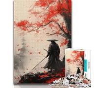 Puzzles pour Adolescents 1000 pièces Guerrier Ninja Japonais, Jouets éducatifs et éducatifs, Jeux de Famille, Cadeaux pour Amis et Famille (Taille 75x50cm)