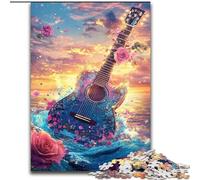 Puzzles pour Adolescents 1000 pièces Guitare Diamant, éducatif et éducatif, idéal comme Cadeau pour Toute la Famille 38x26cm