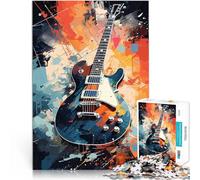 Puzzles pour Adolescents 1000 pièces Guitare élégante et esthétique Jeu de Casse-tête Offrir en Cadeau à Toute la Famille 38x52cm