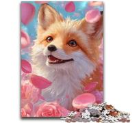 Puzzles pour Adolescents 1000 pièces Happy Fox Jeu éducatif Familial Décoration Murale Cadeaux d'anniversaire et de Noël Uniques 50x75cm