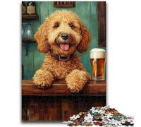 Puzzles pour Adolescents 1000 pièces Happy Goldendoodle 1000 pièces pour Adultes, pour Jeu éducatif, défi, Jouet, offrez-Le à Toute la Famille (38x26cm)