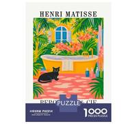 Puzzles pour Adolescents 1000 Pièces Henri Matisse Exhibition Puzzles pour Adolescents - Améliorez Votre Mémoire pour Un Anniversaire Ou Noël - Jeu Au Design Magnifique 70x50cm/1000pcs