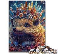 Puzzles pour Adolescents 1000 pièces Hérisson Art Difficile à compléter mais Amusant et Humoristique Jeu éducatif pour Anniversaire 50x75cm