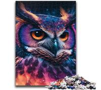 Puzzles pour Adolescents 1000 pièces Hibou coloré pour et à partir de 14 Ans Jouets de Jeu Car il est idéal comme Cadeau pour Toute la Famille 38x26cm