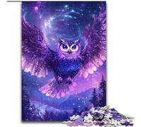 Puzzles pour Adolescents, 1000 pièces, Hibou Violet, Jeux, Jouets, Cadeaux d'anniversaire Uniques, pour Les Enfants de 14 Ans et Plus (Taille 50x75cm)
