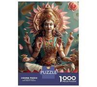Puzzles pour Adolescents 1000 Pièces Hinduism God Lakshmi Puzzle pour Adolescents Analyse Et Logique Difficile Et Stimulant Un pour Les Jeux 38x26cm/1000pcs