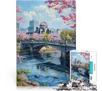 Puzzles pour Adolescents 1000 pièces Hiroshima, Japon Jouet éducatif d'apprentissage Renforcer l'amour Entre Les Couples 38x26cm