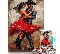 Puzzles pour Adolescents 1000 pièces Homme et Femme mexicains, Anti-Stress, Vacances à la Maison, Passe-Temps, Amour Entre Couples (75x50cm)