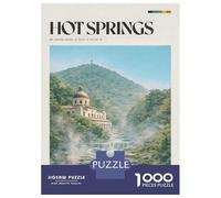 Puzzles pour Adolescents 1000 Pièces Hot Springs, Arkansas Vintage Puzzles pour Adolescents - Défi Difficile - Entraînez Votre Cerveau Et Vos Mains - Casse-tête - Jeux en Famille 52x38cm/1000pcs