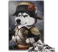 Puzzles pour Adolescents 1000 pièces Husky Empereur Napoléon Jouets de Divertissement Familial Jeu éducatif pour Anniversaire, Noël pour Les 14 Ans et Plus 26x38cm