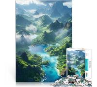 Puzzles pour Adolescents 1000 pièces Île paradisiaque Tropicale Entraînez Votre Cerveau et Vos Mains Décoration Parfaite 38x26cm