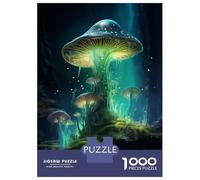 Puzzles pour Adolescents 1000 Pièces Illuminated Fungal Forest Puzzle Adulte Jeu Familial D'assemblage De Motifs Activités Amusantes À La Maison, 52x38cm/1000pcs