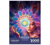 Puzzles pour Adolescents 1000 Pièces Inner Mandala Puzzle Casse-tête Jeu De Réflexion Cadeaux pour Femmes Cadeaux De Noël Et d'anniversaire 70x50cm/1000pcs