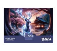 Puzzles pour Adolescents - 1000 Pièces Japanese Forest Spirit Puzzles pour Adolescents - Idéal pour S'amuser en Famille - Cadeau Original pour Un Anniversaire Ou Noël 38x26cm/1000pcs
