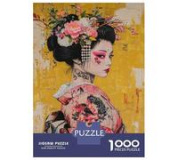 Puzzles pour Adolescents 1000 Pièces Japanese Geisha Art Print-11 Puzzle pour Adultes Jouet Décoration Murale Défi Difficile Est Idéal comme Cadeau 70x50cm/1000pcs