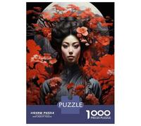 Puzzles pour Adolescents 1000 Pièces Japanese Geisha Art Print-9 Puzzle pour Adultes Jeux Relaxants Une Œuvre d'art Cadeaux De Noël Et d'anniversaire 70x50cm/1000pcs