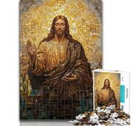Puzzles pour Adolescents 1000 pièces Jésus 1000 pièces pour Adultes est idéal comme Cadeau pour Toute la Famille Convient pour Et 14 75x50cm