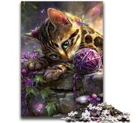 Puzzles pour Adolescents 1000 pièces Jeu Familial de Chatons du Diable Soulagement du Stress Défi Difficile Cadeaux du Père Noël Secret 50x75cm