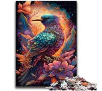 Puzzles pour Adolescents 1000 pièces, Jeu Familial d'oiseaux colorés, Anti-Stress, défi Difficile, Cadeaux du Père Noël Secret, 26x38cm