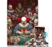 Puzzles pour Adolescents 1000 pièces Joker Jouant au Poker, Puzzle 1000 pièces, Jouets éducatifs et éducatifs, Jeux de Famille, Cadeaux pour Amis et Famille 26x38cm