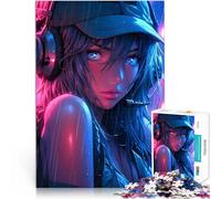 Puzzles pour Adolescents 1000 pièces Jolie Fille de la Rue pour Le Jeu éducatif Challenge Toy Bon Cadeau 38x26cm