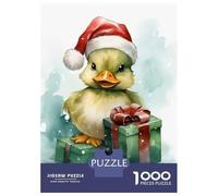 Puzzles pour Adolescents 1000 Pièces Jolly Happy Duck Christmas Puzzles pour Adultes, Jouets Anti-Stress, Décoration Murale, Cadeaux d'anniversaire Et Cadeaux Uniques 70x50cm/1000pcs