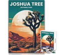 Puzzles pour Adolescents 1000 pièces Joshua Tree Staycation - Jeu Manuel pour Passer Le Temps - Cadeaux de Père Noël Secret (Taille 50x75cm)
