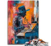 Puzzles pour Adolescents 1000 pièces Jouer du Piano Peinture à l'huile Jeu Stimulant et Jeu Familial Idéal comme Cadeau pour Toute la Famille 26x38cm