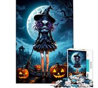 Puzzles pour Adolescents 1000 pièces Jouets de sorcière Jeux éducatifs Casse-tête décoration Murale Cadeaux de Noël Secret (Taille 50x75cm)