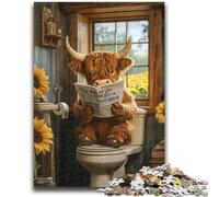 Puzzles pour Adolescents 1000 pièces, Jouets Vache Sunflower Heights, Jeux éducatifs, Anti-Stress, décoration d'intérieur Unique et Cadeaux 50x75cm