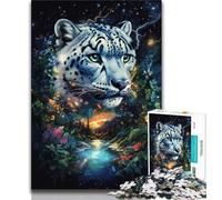 Puzzles pour Adolescents 1000 pièces Jungle Léopard 1000 pièces pour Adultes, Jouets éducatifs Anti-Stress, Cadeaux d'anniversaire et Cadeaux Uniques (Taille 75x50cm)