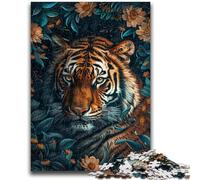 Puzzles pour Adolescents 1000 pièces Jungle Tiger, Jeux éducatifs, décoration d'intérieur, Cadeau d'anniversaire, Art Mural (50x75cm)