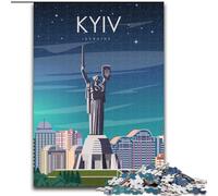 Puzzles pour Adolescents 1000 pièces Kiev Ukraine Art, Apprentissage éducatif est idéal comme Cadeau pour Toute la Famille 50x75cm