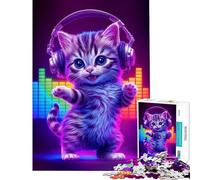 Puzzles pour Adolescents 1000 pièces La fièvre des Chats du Samedi (38x26cm) Décoration intérieure Jouets Analyse et logique Cadeau d'anniversaire Unique