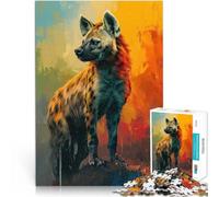 Puzzles pour Adolescents 1000 pièces La hyène Folle Entraînez Votre Cerveau et Vos Mains est idéal comme Cadeau pour Toute la Famille 52x38cm