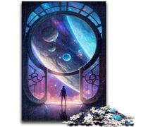 Puzzles pour Adolescents 1000 pièces La Porte de l'inconnu pour Les 14 Ans et Plus Cadeaux intéressants pour la réduction du Stress pour Les Amis et la Famille 26x38cm