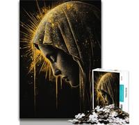 Puzzles pour Adolescents 1000 pièces La Vierge Marie, activité familiale Amusante à la Maison, Cadeau d'anniversaire, Cadeau de Voyage (75x50cm)