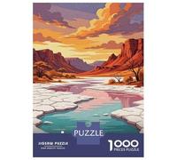 Puzzles pour Adolescents 1000 Pièces Lake Eyre, Australia Landscape Art Puzzles pour Adultes Course De Vitesse Manuelle pour Anniversaire, Noël Jeu Stimulant Cadeaux 70x50cm/1000pcs